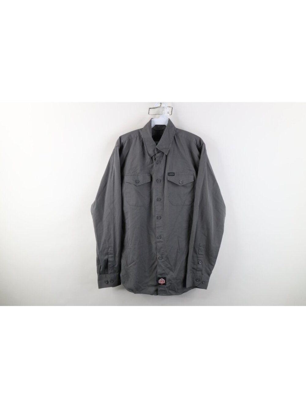 Dixxon Flannel Company Workforce Mens Medium Mechanic Button Down Shirt Gray